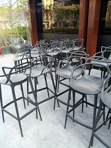 Bar Stool, Terrace Chairs, Marble Top tables, 8 Seater Sofa