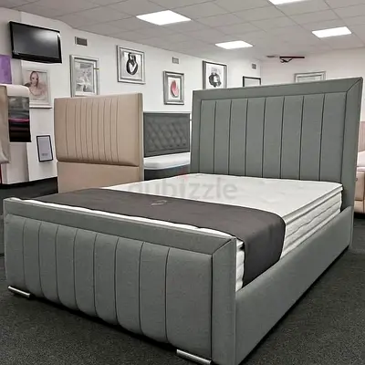 Gray colour super king size bed