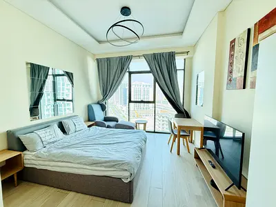 Fully Furnished // Spacious Studio Just 45k Rent 4 Cheques Pool View