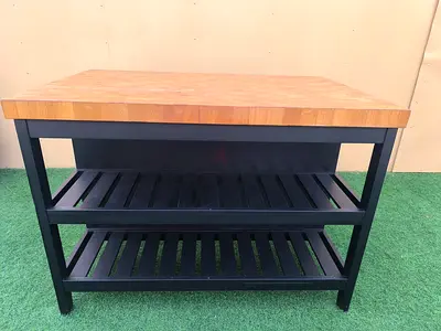 IKEA VADHOLMA Wooden Kitchen Island Counter