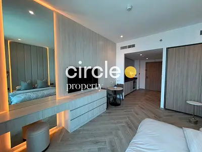 Furnished Studio | Peninsula Three | Burj Khalifa and Canal View
