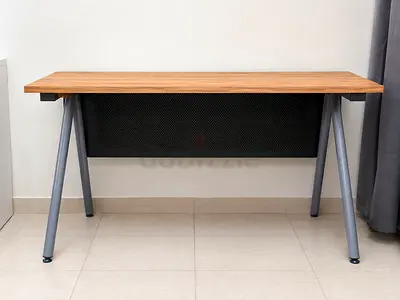 Computer Desk & Two Ergonomic Mesh Office Chair with Adjustable Height and Lumbar Support wand
