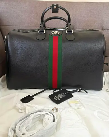 Gucci Web Trademark Medium Duffle Bag
