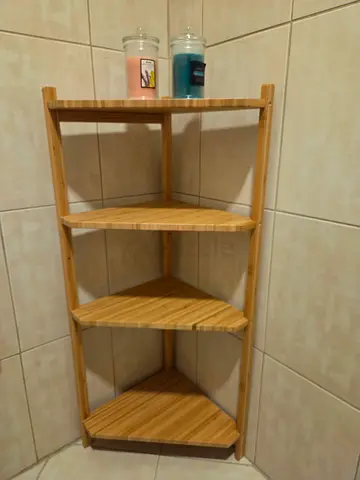 4-Tier Corner Bathroom Shelf