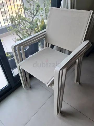 4 New Outdoor Chairs - from Ace