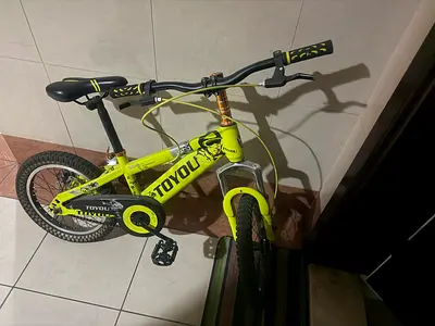 Toyou 16-inch Kids Mountain Bike - Bright Yellow, Good Condition