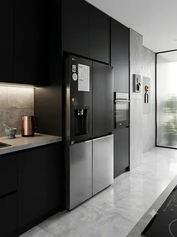 LG Smart ThinQ Side-by-Side Refrigerator – New Model | Water & Ice Dispenser | Internal Water Tank