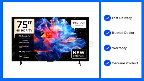 TCL 75 in Television UHD 4k Android Smart Tv 1 Year Warranty