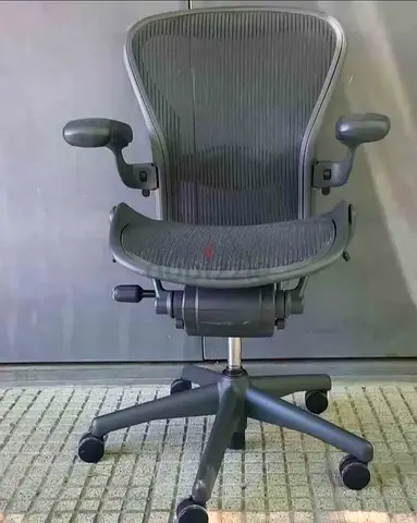 Herman Miller Ergonomic Mesh Office Chair with Adjustable Arms and Lumbar Support