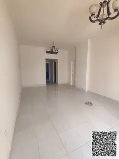 A one-bedroom apartment with a spacious living room is available for rent in Al Rashidiya, Ajman, in