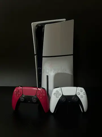 PS5 SLIM DISC EDITION 1TB WITH 2 CONTROLLERS