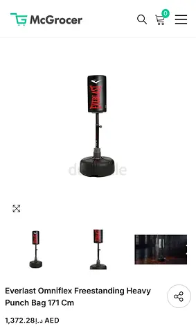 Everlast Omniflex Freestanding Heavy Punch Bag 171 cm - Good Condition