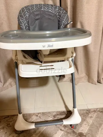 Jikel adjustable baby high chair / booster chair in grey - good condition