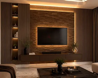 Beautiful media wall