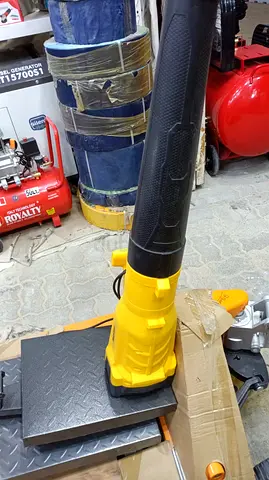 Used Yellow Electric Leaf Blower - Good Working Condition