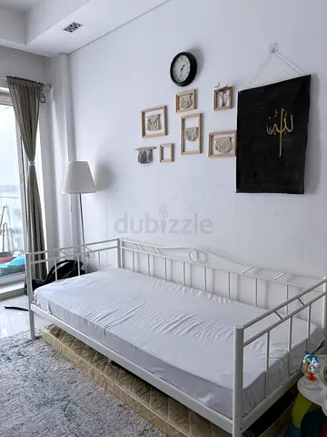 IKEA bed frame with slate and mattress (Rasta)