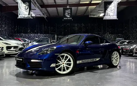2024 718 Cayman Style Edition |GCC | Low Mileage | Gentian Blue Metallic Exterior