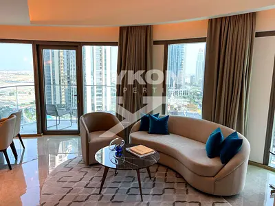 Furnished 2BR Hotel Apartment | Marina & Creek Views | Address Harbour Point Tower 2
