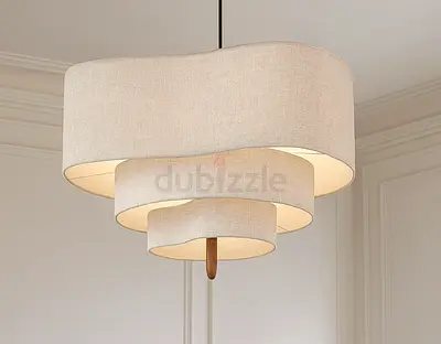 Fabric  Stacked Pendant Lamp