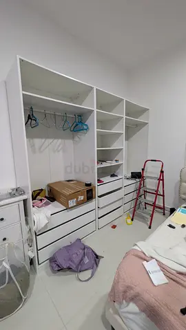 Ikea wardrobe open
