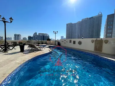 Spacious 2BR Apartment for Annual Rent in Al Taawun Sharjah Free Gym & Pool Sauna Games Room Open V