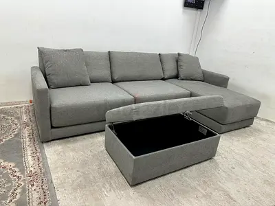 Like new condition crate&barrel lshape sofa
