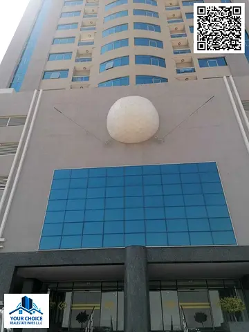 🏢 شقة واسعة مكونة من غرفتي نوم للإيجار السنوي في برج الخليج (Gulf Tower)