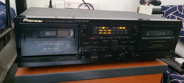 Pioneer Dual Cassette Deck CT-W208II - Working Condition