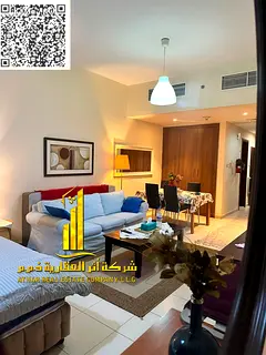 A golden opportunity! Luxurious, fully furnished studio apartment for monthly rent in Ajman One Towe