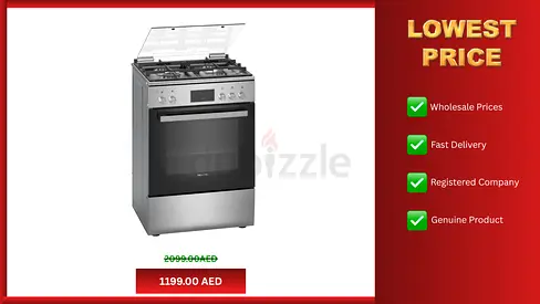 Siemens Cooking Range 60X60 4 Gas Burners Cooker 1 Year Warranty Stove