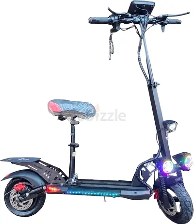 KT4A Electric Scooter 2000W 48V 13Ah Foldable Dual Disc