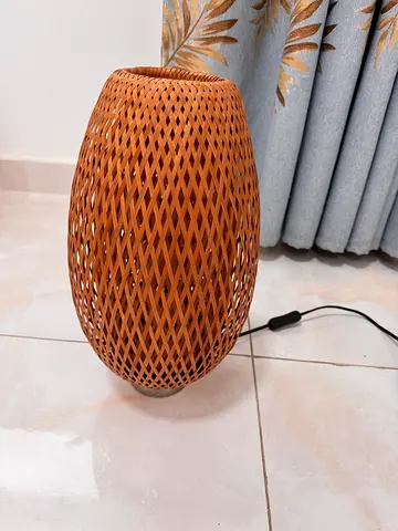 Woven Bamboo Table Lamp