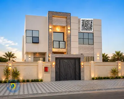Modern 5-bedroom villa with a roof terrace in an excellent location in Al Zahia area, Ajman