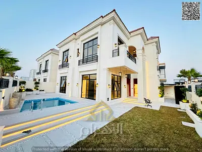 With a lush garden and swimming pool | Own a luxurious 4500 sq ft villa in Al Yasmin, Ajman | 5 master bedrooms | Ready to move in