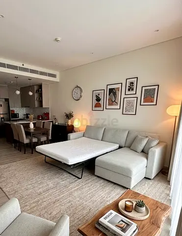 Modern beige L-Shaped Sofa Bed with storage vimle