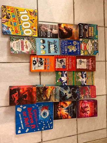 Bundle of Children's and Young Reader Books  (Diary of a Wimpy Kid, Roald Dahl, Rick Riordan etc.)