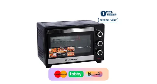 Olsenmark 24L Electric Oven with Rotisserie Function OMO2277G