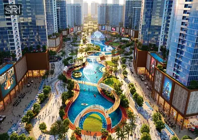 freehold,25% discount when you pay cash | Crystal lagoon and waterfront | promen Outdoor and indoor