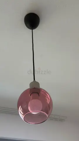 Adjustable 3-Light Glass Globe Pendant Ceiling Lamp - Black Mount + 1 single