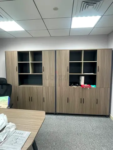 TAKE BOTH FOR 400AED!!! Set of 2 Cabinets Wood Finish, perfect for leaving room or office