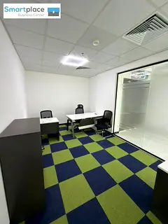 OFFICE AVAILABLE ON MOTHLY RENT | 12 CHEQUES | MODERN FURNITURE | DED & EJARI APPROVED | PARKING ALS