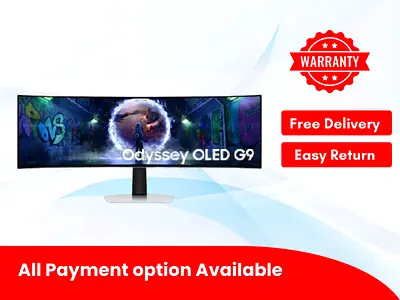 Samsung 49 Inch Monitor | Odyssey G9 | OLED Dual QHD | Gaming Monitor | Warranty | LS49DG934SUXEN