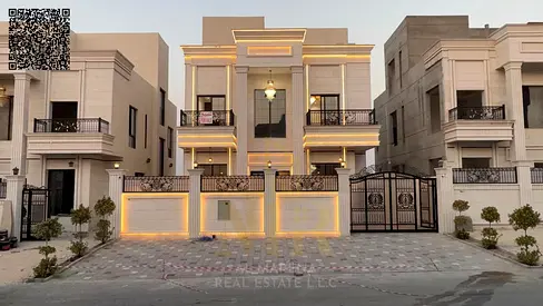 فيلا كلاسيكيه علي الشارع الرئيسي + تشطيب راقي | 6 غرف + طابقين وروف | عرض  شامل رسوم التسجيل