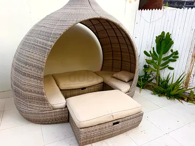 URGENT SALE – Outdoor Garden Cabana Daybed / Lounge - Statement Piece