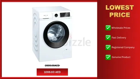 Siemens Washing Machine 9kg Front Load 1200 RPM 1 Year warranty