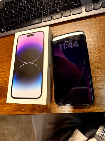 iPhone 14 Pro Max UAE version with original box - excellent condition 100% original never repaired