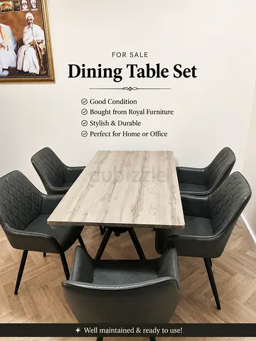 6 seater dinning table set in good condition ready to use
