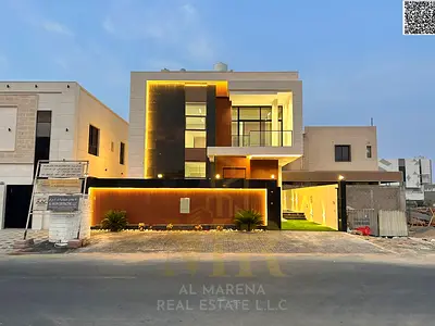 Elegantly designed and luxuriously finished villa in Al Bahia, two floors and a rooftop with a private pool. Price includes registration and ownership