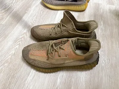 Yeezy Boost-style knit sneakers, size 42, gently used