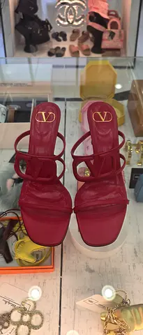 Red Valentino strappy platform sandals - size not specified, gently used